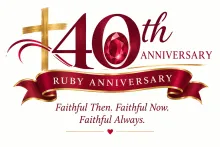 40th ruby anniversary logo